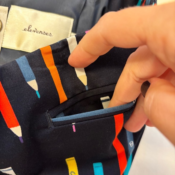 Elevenses Multicolor Rainbow Pencil Print Skirt - Picture 4 of 12